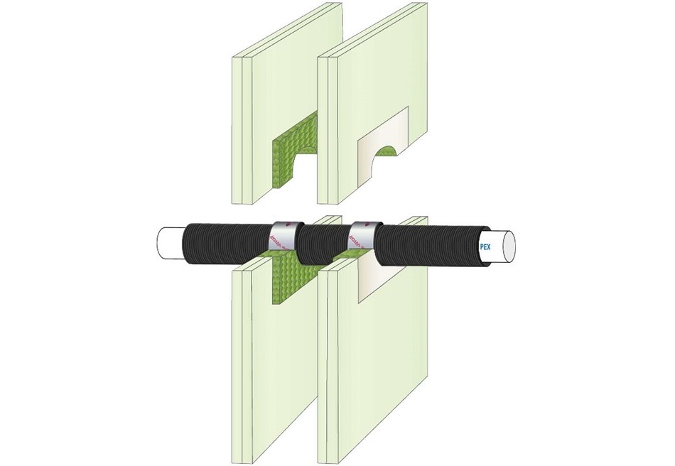 Protecta FR Board Plasterboard Wall Plastic Pipes Insulation pipes
